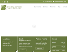 Tablet Screenshot of donsingdds.com